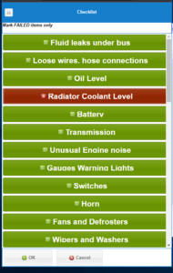 Driver Checklist